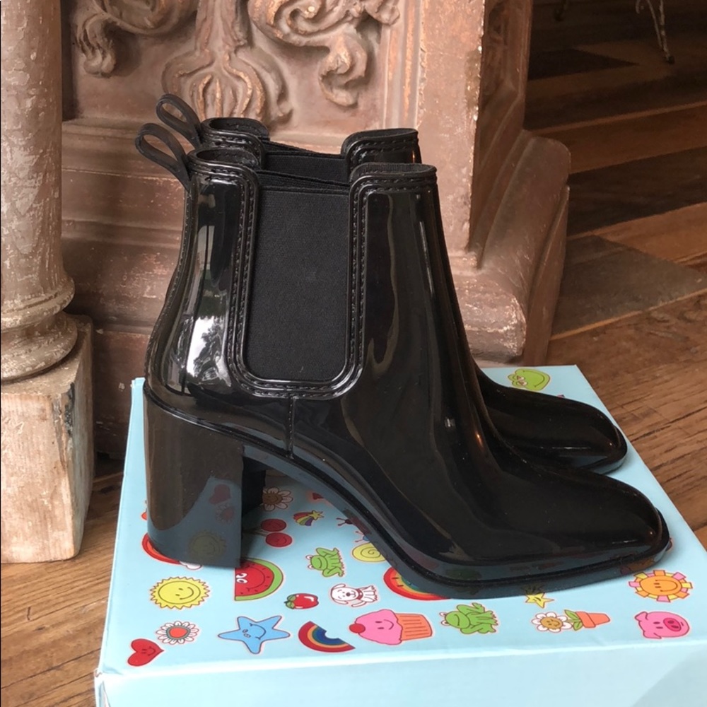 Jeffrey Campbell rain booties NEVER WORN